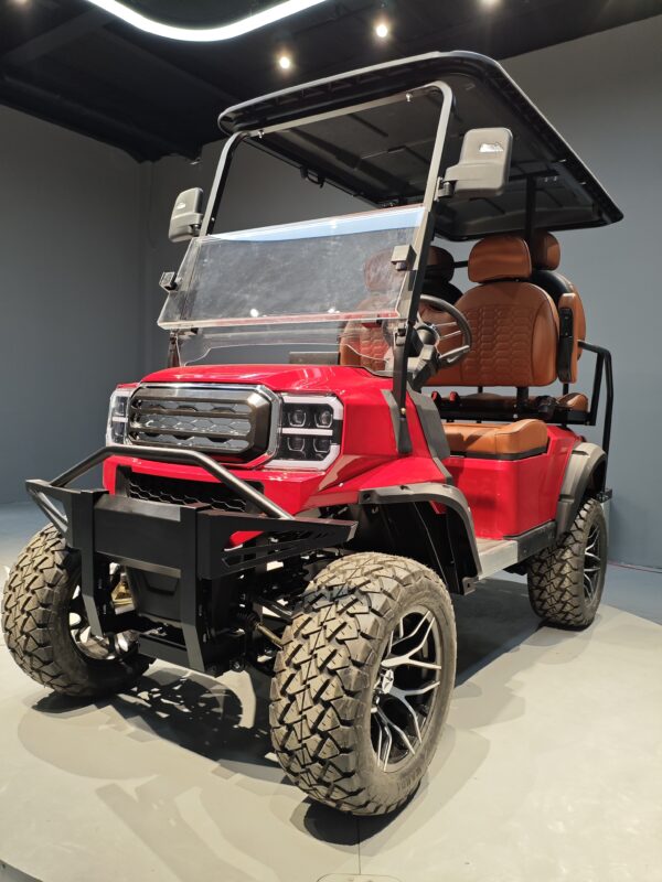 New Arrival 4 seater golf cart KF red