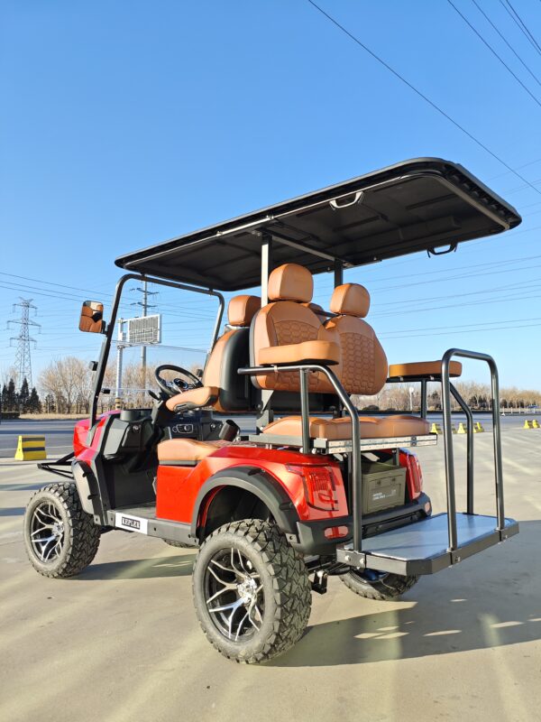 New Arrival 4 seater golf cart KF red - 图片 5