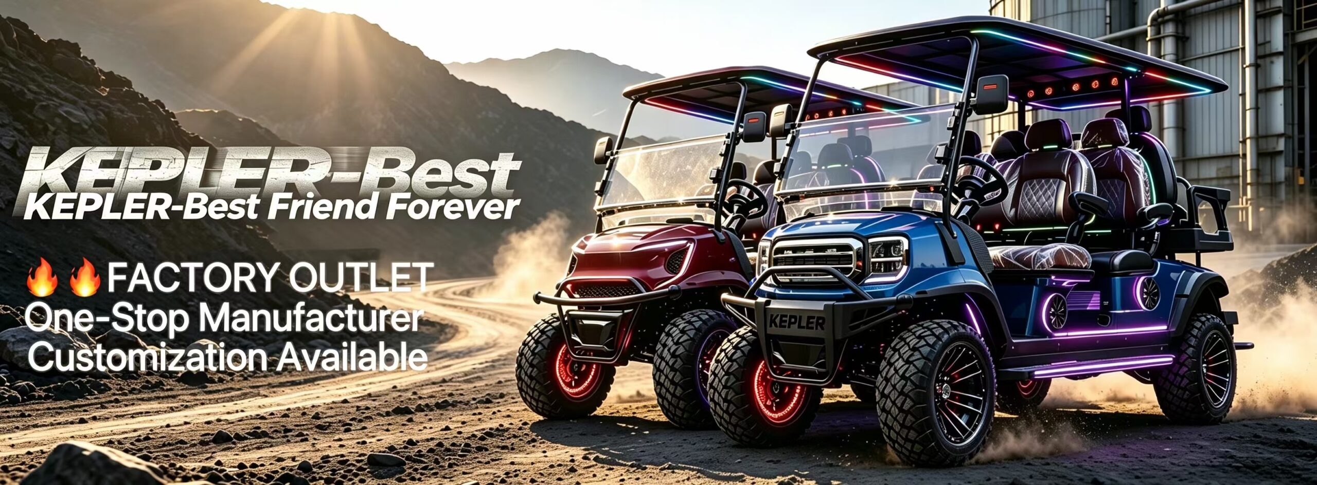 Fully Custom All-Time 4WD Off-Road Golf Cart