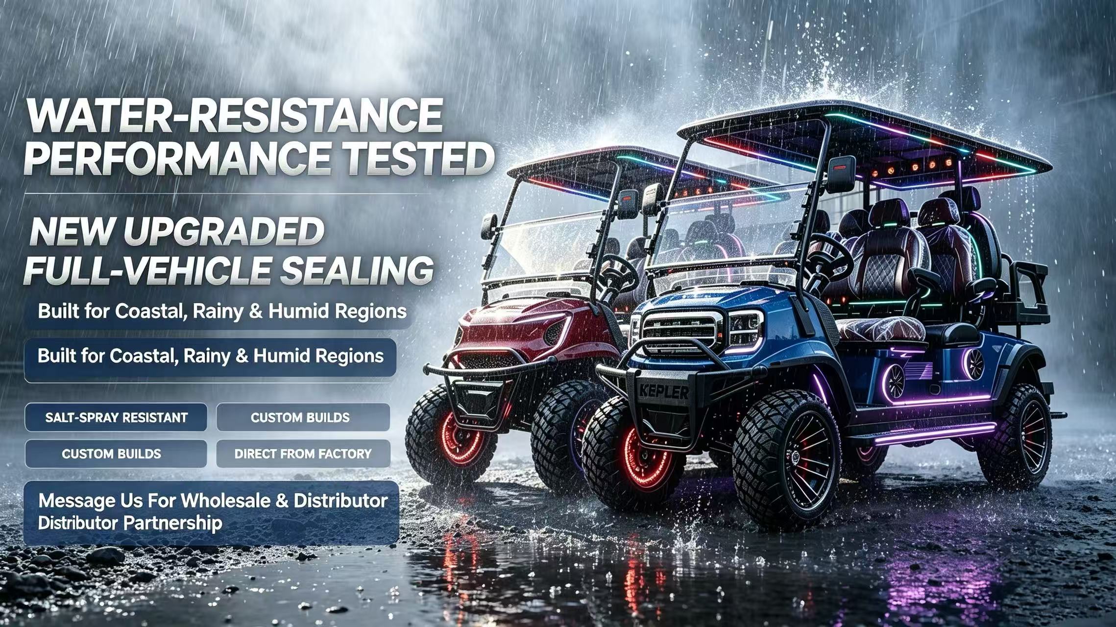 High‑Pressure Water‑Gun Test: How Waterproof Are Our Electric Golf Carts?